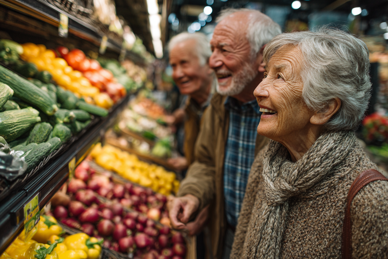 Літній чоловік з дієтологом обговорюють план харчування